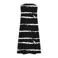 thumbnail image 4 of LVHAOGJOB Robes en Coton et Lin pour Femmes Été Longue Robe Midi avec Poches Col Rond Sans Manches Robe d'Été Mujeres Couleur Unie, 4 of 5
