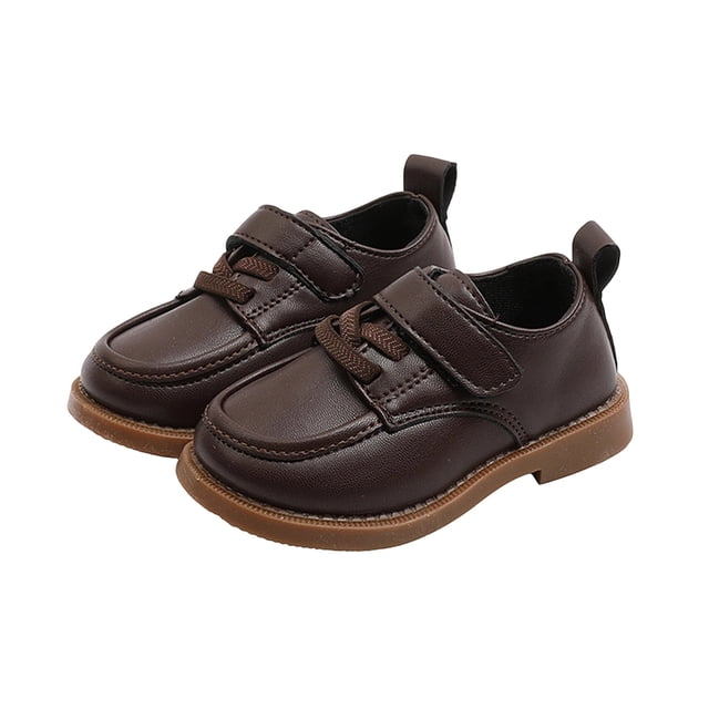 Negro Plato Vestido Zapatos Niños de las Niñas Cuatro Estaciones Estilo Británico de Color Sólido de un Pie Plano Suave-Suela Mochilas Vestido de Cuero Falso