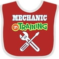 thumbnail image 3 of Inktastic Mechanic in Training Boys or Girls Baby Bib, 3 of 4