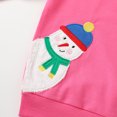 thumbnail image 3 of HILEELANG Toddler Girl Sweatshirts Rose Christmas Santa Claus Graphic Cotton Crewneck Pullover Tops Sweater Shirts 3T, 3 of 5
