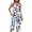 White, variant on CLOISE Sleepwear for Women Pajama Set Two Piece Comfortable Tank Top Sleepwear Shirts and Soft Capri Pants Sleep Sets Casual Flower Printed Classic Night Clothes