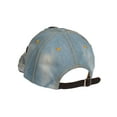 thumbnail image 2 of Top Headwear Cursive Love Stoned Distressed Denim Fashion Baseball Cap - Denim, 2 of 3