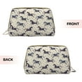 thumbnail image 3 of Gaeub Horse Printed Travel Cosmetic Bag,Makeup Bag, Large Capacity Toiletry Bag for Women, Portable Pouch Make Up Organizer with Zipper and Divider, 3 of 8