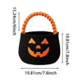 thumbnail image 2 of TAROFIIH Halloween Candy Gift Basketâ20x20 Cm Cotton-Woven Candy Basket, A Reusable Holiday Candy Storage Basket for Parties; Small Woven Basket, Ideal for Gift-Giving, 2 of 7