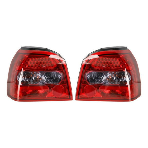 2 Clear LED Tail Lights For Vw Golf Mk3 II 92-97