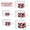 thumbnail image 6 of Red Black Geometric Outdoor Rug 5x8 Ft, Non Slip Washable Area Rug, Modern Abstract Art Block Patio Rugs Carpet Runner, Large Floor Mat for Indoor/Outdoor Deck Porch Camping, 6 of 8