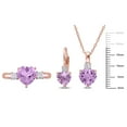 thumbnail image 2 of Everly Women's Created Sapphire and Created Amethyst Rose Gold Plated Jewelry Set, 2 of 9