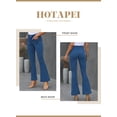 thumbnail image 2 of HOTAPEI Flare Jeans for Women Bell Bottom Jeans 2023 New Mid Rise Wide Leg Denim Trousers, 2 of 5