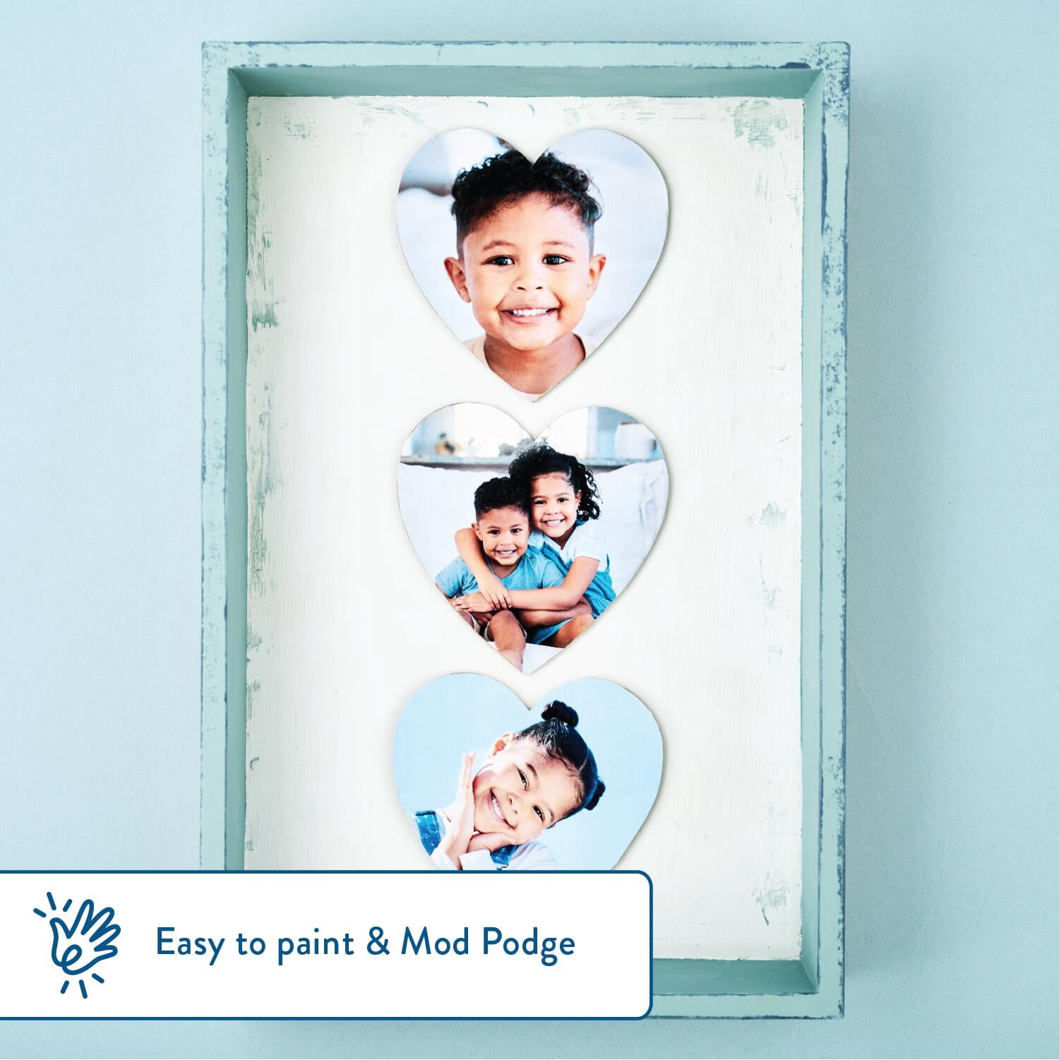 Hello Hobby Plywood Heart Shape Pack, Set of 6, 3.5"