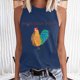 thumbnail image 2 of Moda Casual mujer sin mangas impreso damas cuello redondo Tank Tops chaleco camiseta Fridja  gh4638, 2 of 9