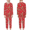 thumbnail image 4 of DISNIMO Red Christmas Lollipop Pajamas for Girls 9-10 Years Old Pajama Set Girls 2 Piece Pjs for Girls Long Sleeve Pj Set Kids Girls Pajamas Set Pants Fall Pjs Girls Sleep Wear Pajamas Sleepover, 4 of 7