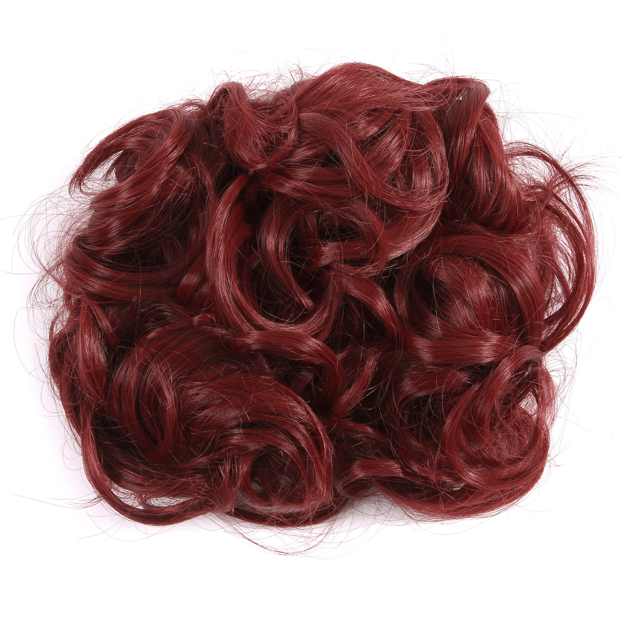 Short Curly Hair Extensions Comb Clip Messy Hair Scrunchie Bun Ponytail