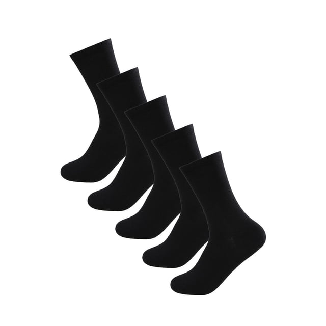 INSPIRE CHIC Unisex Comfort Blend Athletic Crew Socks 5 Pack
