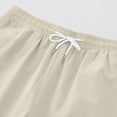thumbnail image 4 of asjyhkr Mens Shorts Cotton Loungewear Drawstring Elastic Waist Plus Size Sleep Pajama Shorts with Pockets for Casual(M-5XL), 4 of 9