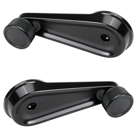 TRQ Front Window Crank Handle Set Black LH & RH for HD International Truck DHA31463