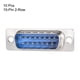 thumbnail image 2 of Conector D-Sub macho conector 15-pin 2-hila puerto terminal soldadura tipo 10pcs azul, 2 of 4
