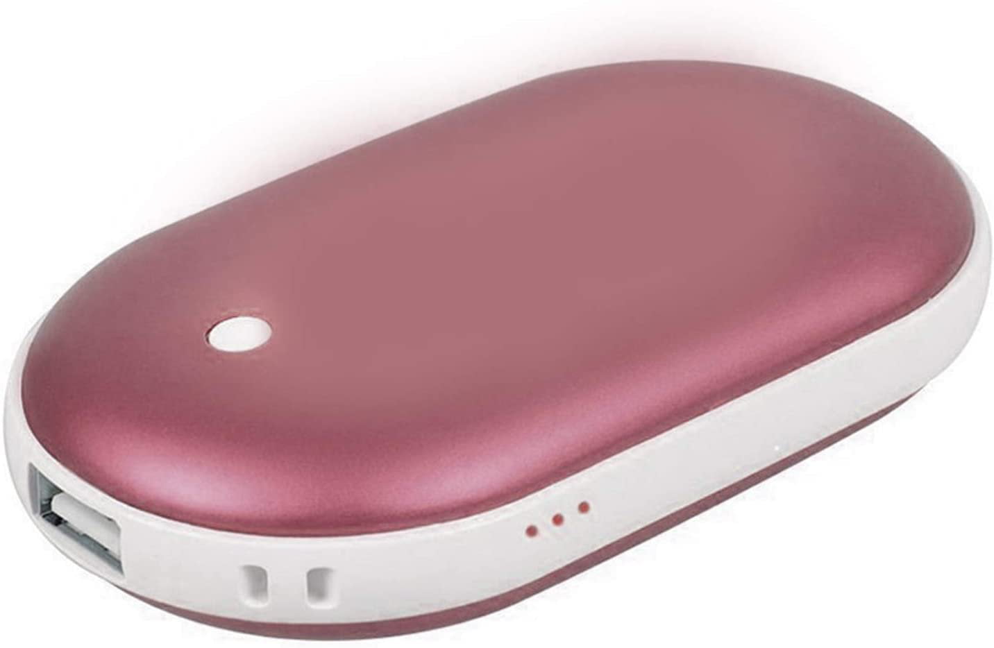 Hot Trendy Pink Blue Grey Rechargeable 10000mAh USB Hand Warmer Cute Power Bank 