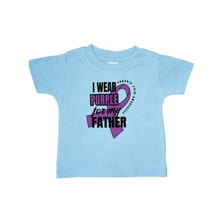 

Inktastic Chronic Pain I Wear Purple For My Father Gift Baby Boy or Baby Girl T-Shirt