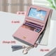 thumbnail image 4 of Leather Wallet, Pu Small Purses for Women, Bifold Card Holder Small Purse with Zipper Coin Pocket, Multicard Women'S Wallets Coin Purse for Cash, Card, Bill (Pink), 4 of 5