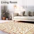 thumbnail image 2 of ODIKA 5'x7' Machine Washable Non-Slip Area Rug, Rustic Canyon Ornamental High Traffic Rug, White, 63586, 2 of 7