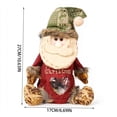 thumbnail image 5 of Clearance! Christmas Gift Bags Zipper Design, Reusable Fabric Christmas Gift Bags, Gnome, 5 of 7