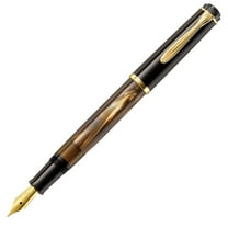 Pelikan 808897 Classic M200 Brown Marbled Fountain Pen, Medium Nib