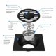 thumbnail image 4 of 1pc Shower Floor Drain Backflow Preventer Stainless Steel Floor Drain Bathroom Insect Proof Anti-odor Sewer Drainage Cover, 4 of 7
