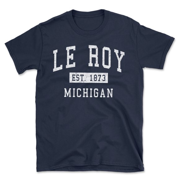 Le Roy Michigan Classic Established Men's Cotton T-Shirt