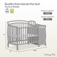 thumbnail image 5 of Dream On Me Casco 4-in-1 Mini Crib and Dressing Table, Pebble Grey, 5 of 8