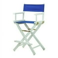 thumbnail image 1 of Casual Home 24" Director`s Chair White Frame with Royal Blue Canvas, Counter Height, 1 of 3