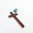 thumbnail image 6 of Mobestech Brown Wooden Cross Pendant for Christmas Wall Decor Blessing, 6 of 8