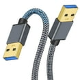 thumbnail image 5 of USB to USB Cable, USB3.0 Cable USB3.0 males to male Cable USB Cord for Laptop External Laptop Camera , 0.5m, 5 of 9