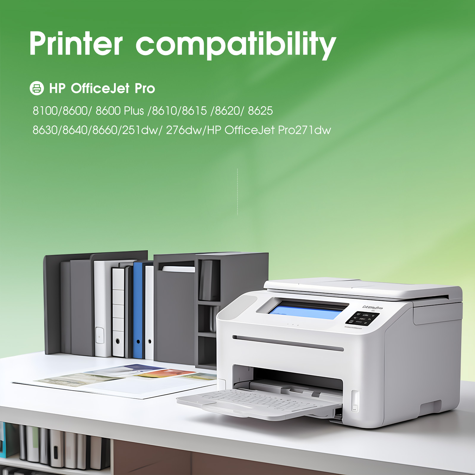 Never Run Out Of Ink! 4-evergreen 950XL / 951XL Ink Cartridge Combo For HP OfficeJet Pro Printers