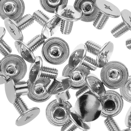 

50pcs Book Screw Screw Rivets Screw Rivets Binding Metal Book Screws for Diy