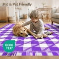 thumbnail image 4 of ODIKA Checkered Buffalo Plaid With Symmetrical Gingham Diagonal Accents for Home Office, Gaming Room, Under Desk, Non-Slip Chair-Friendly, 4 of 7