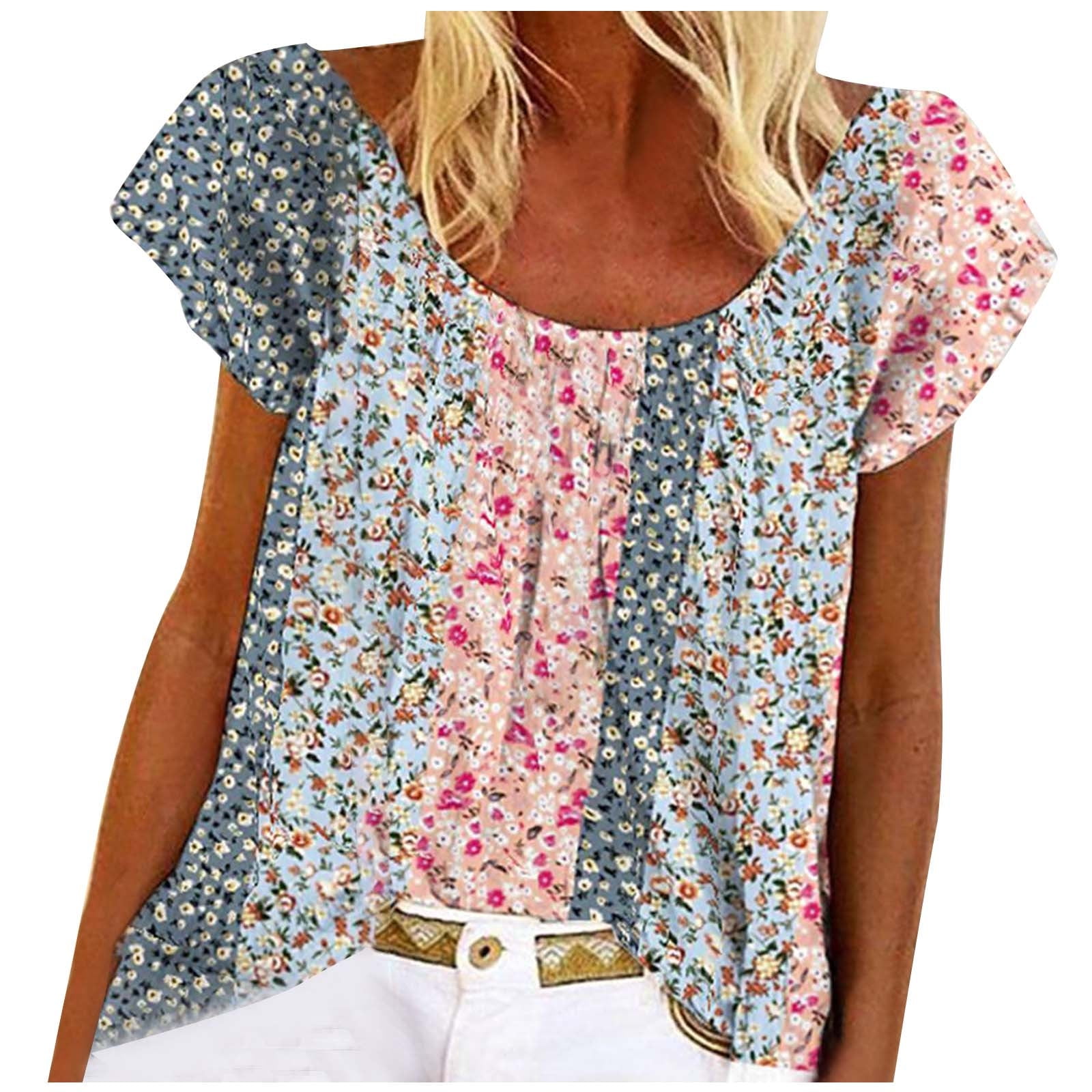 zqgjb-plus-size-summer-tops-for-women-loose-fit-casual-tie-dye-floral