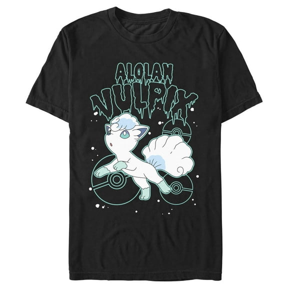 Men's Pokemon Alolan Vulpix Drip Graphic T-Shirt