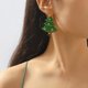 thumbnail image 2 of Pendientes de Navidad para mujeres - pendientes colgantes para niñas navideñas, joyas de regalo navideño pendientes colgantes de acrílico, 2 of 5