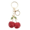 thumbnail image 6 of Styling Ring Charming Backpack Cherry Rhinestone Keychain, 6 of 8