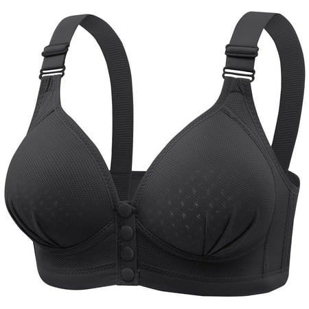 Bigersell Padded Push up Bra in Clearance Womens Solid Lace Lingerie Bras Plus Size Underwear Bralette Bras Comfortable Bra Convertible Bra Style F-433 Black 38
