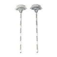 thumbnail image 1 of Jumpingount Palillos para el cabello, adornos de bronce antiguo, abalorio para la cabeza, marcador, colgante, broche DIY, accesorio de joyería, regalos Accesorio para el cabello plata antigua Jumpingount AP009886-02B, 1 of 1