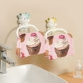 thumbnail image 6 of 6 Pieces of Kitchen Towels 11x11Inch Kitchen Dish Cloths Kitchen Dish Towels Reuseable Cleaning Cloths Pink Cupcake, 6 of 9