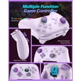 thumbnail image 6 of Wireless Switch 2 Pro Controller, Macro Controller for Nintendo Switch 2/1/Lite/OLED with Loop Macro, Home Wake Up, HD Rumble, Motion Control, Turbo, 800mAh, Purple, 6 of 6