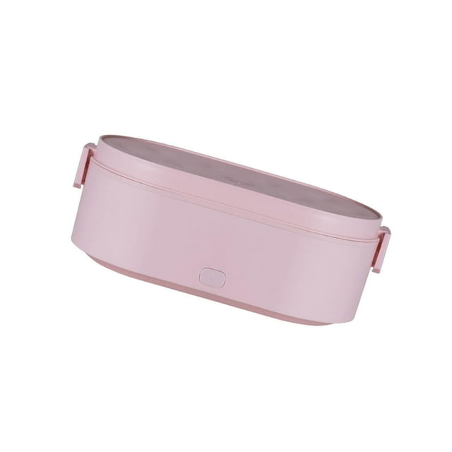 facefd Lunch Box Electric Heated Lunch Boxes Food Warmer for Kids USB Heated Lunch Office Travel Pink