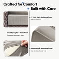 thumbnail image 6 of Joyofarm 24" x 22" x 6" Outdoor Chair Cushions for Patio Furniture, Deep Seat and High Back for Patio Rocking Dining Chair and Couch, Beige (Set of 4), 6 of 8