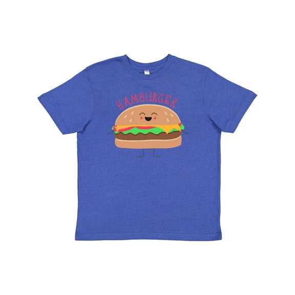 Inktastic Cute Kawaii Hamburger Youth T-Shirt