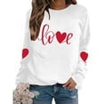 thumbnail image 6 of Valentines Sweatshirts For Women Crewneck Pullovers Love Heart Graphic Sweat Shirt Cute Sweatshirt Long Sleeve Tops, 6 of 9
