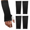thumbnail image 1 of 4PCS Arm Cast Cover Sleeves to Cover Arms Removable Washable Wrist Elbow Protection Cover Elastic Short Cast Covers Protector for Shower/Bath Protection (Black), 1 of 5