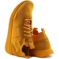 thumbnail image 4 of Boss Titanium Men's Lace Up Running Inspired Trainers In Yellow Size 7, 4 of 6