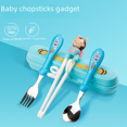 thumbnail image 4 of Artículos para madres e hijos Palillos para niños Palillos para el aprendizaje de bebés Sección 1 Artículos para bebés y niños pequeños Juego de vajilla para bebés Sección 2, 4 of 5